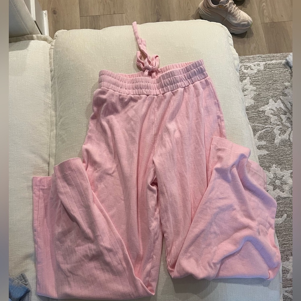 Daily drills pink pointelle pants